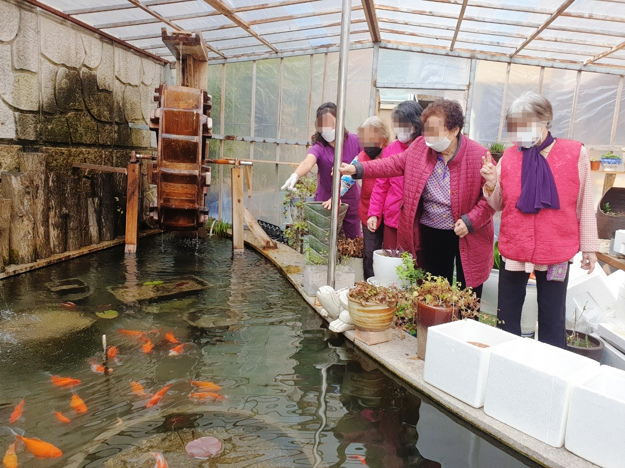 법인내 산책 공간